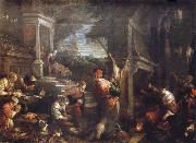 Francesco Bassano the younger The homecoming de lost of son into the father house oil painting picture wholesale